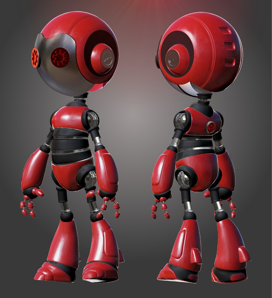 Atom Robot V.1.0 Chrome & Plastic preview image 1